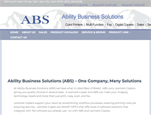 Tablet Screenshot of abilitybusinesssolutions.com